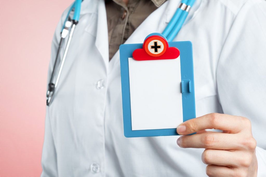 Hands of medical doctor