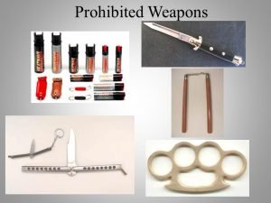 Prohibited Weapons