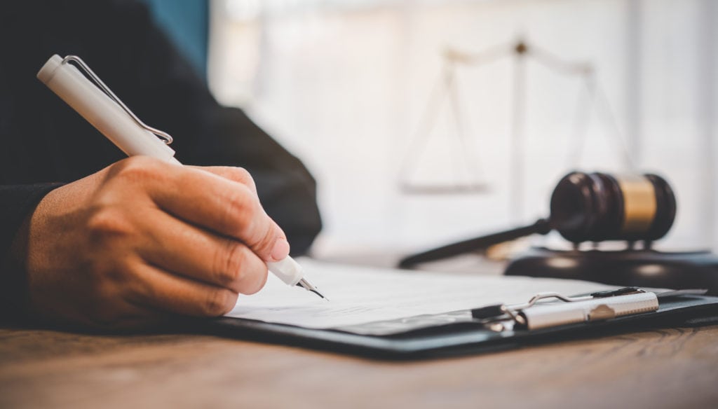 Law theme, mallet of the judge, law enforcement officers, eviden