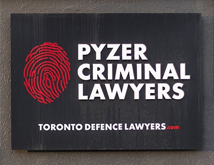 pyzer criminal lawyers building signage